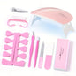 Professional Electric Nail Manicure Kit with UV Nail Dryer Lamp