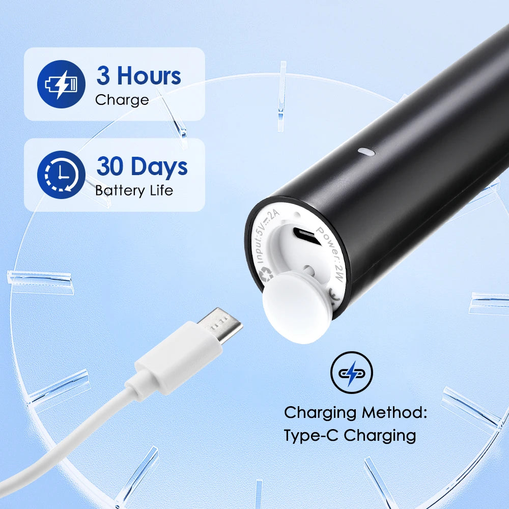 Kids Smart Electric Toothbrush with Rotary Heads and 5 Modes Setting,