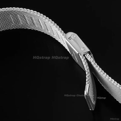 Quick Release Milanese Strap Universal Bracelet for DW  18mm - 24mm 0.6mesh Stainless Steel