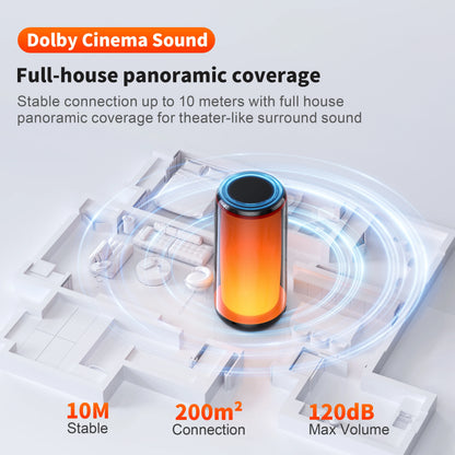10 w Bluetooth Speaker with Hi-Res Wireless HiFi Portable Speaker IPX5 Waterproof, Outdoor