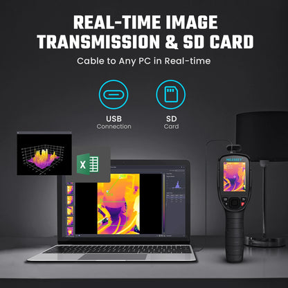 Thermal Imaging Camera with Infrared Temperature Meter For Repair, Pipeline leak Detection