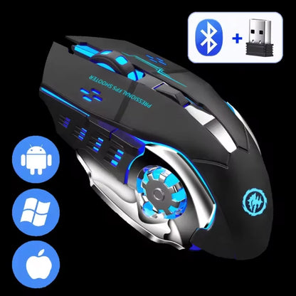 Rechargeable Wireless Bluetooth Gaming Computer Mouse