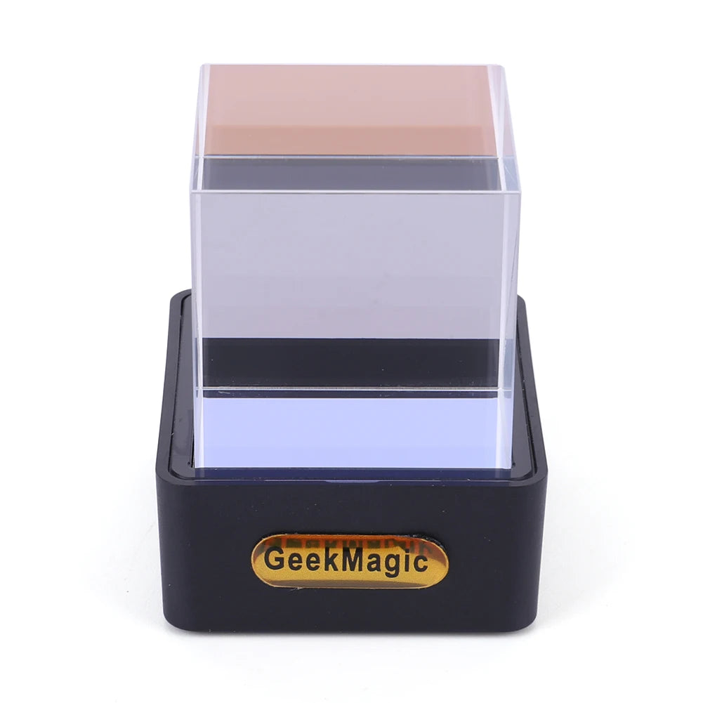 Crystal Cube Holographic Photo Display, Smart Weather Station & Digital Clock