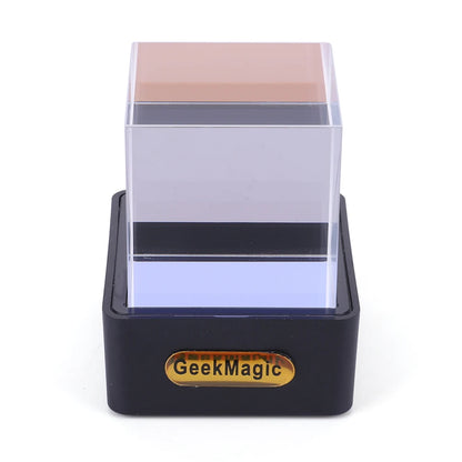 Crystal Cube Holographic Photo Display, Smart Weather Station & Digital Clock