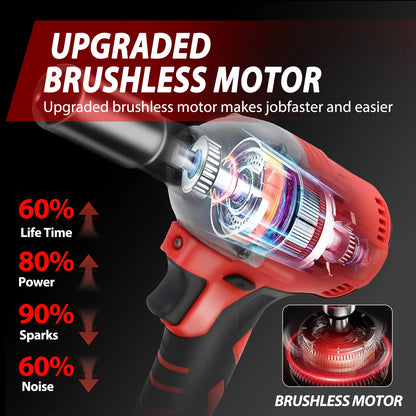 Cordless Electric Impact Wrench Set 1000 N.M