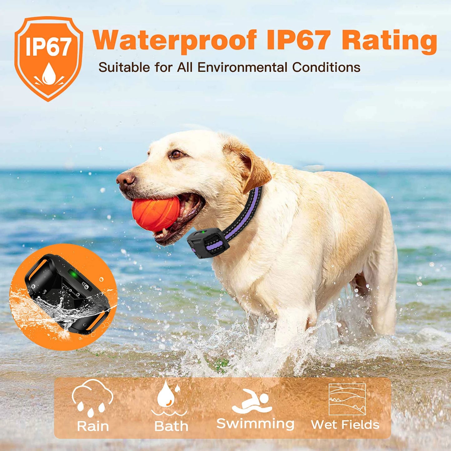 3300Ft Waterproof Dog Training Collar with Remote Control for Pet Behavior