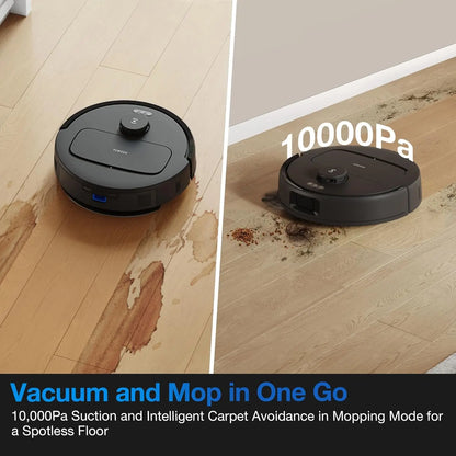 Self-Emptying Robot Vacuum and Mop, Tangle-Free for Pet Hair, Smart Mapping