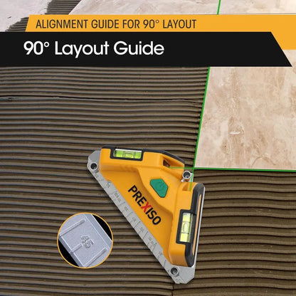 Floor Tile Square Laser Level, Tile Laser Line Projection with Aluminum Magnetic Base