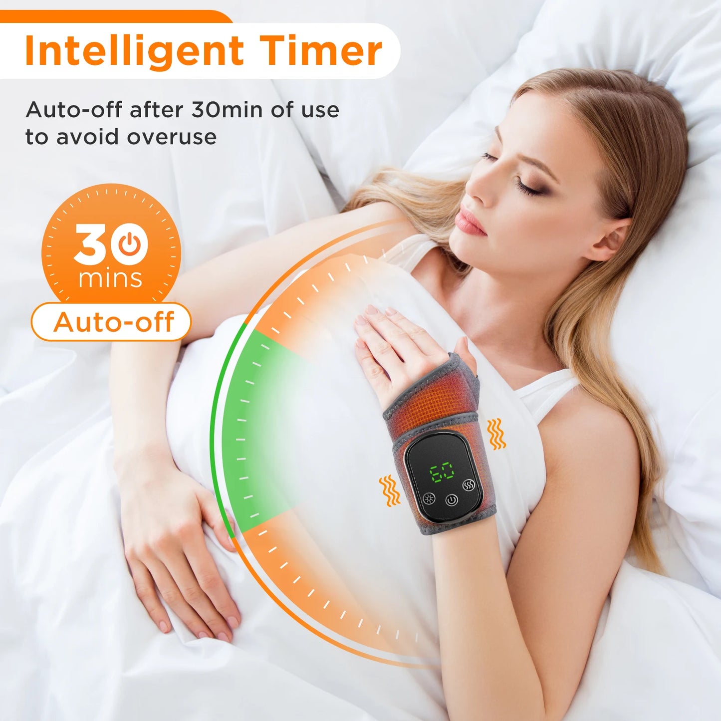 Wrist/Hand Heated Vibrating Massager