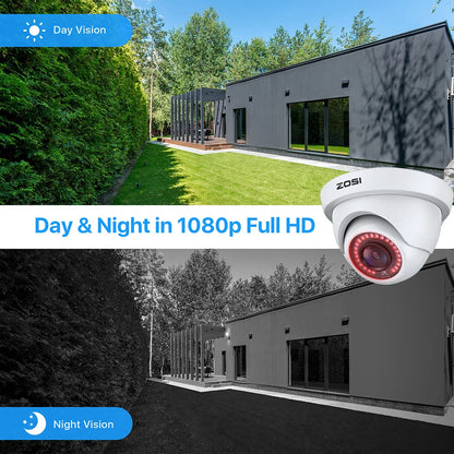 4 Pack Indoor Outdoor CCTV Dome Home Surveillance Cam
