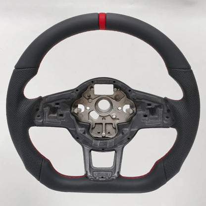 Volkswagen Golf GTI GTE GLI Tiguan 2013-2019 Perforated Leather Carbon Modify Design Steering Wheel
