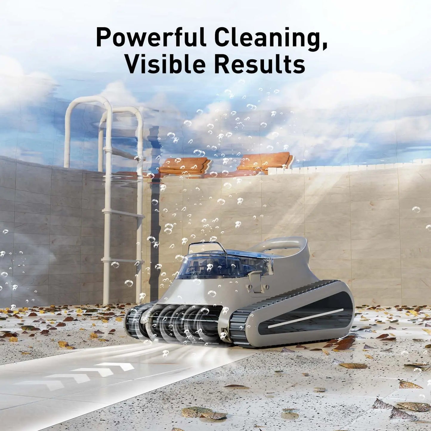 (2025 New)  Pro Cordless Robotic Cleaner, for Inground Pools
