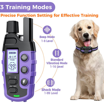3300Ft Waterproof Dog Training Collar with Remote Control for Pet Behavior