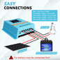 60A 80A 100A Solar Charge Controller 12V 24V 36V 48V LCD Display Solar Panel Battery Intelligent Regulator