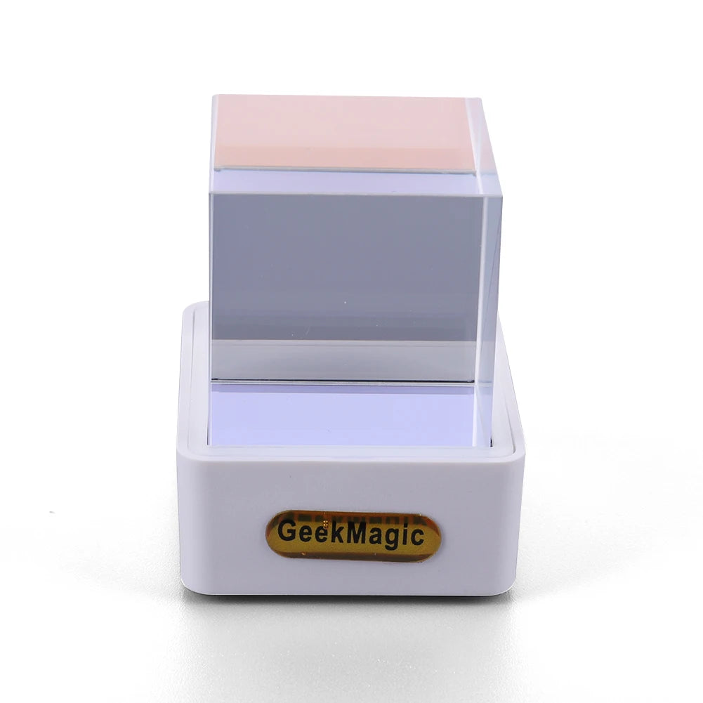 Crystal Cube Holographic Photo Display, Smart Weather Station & Digital Clock