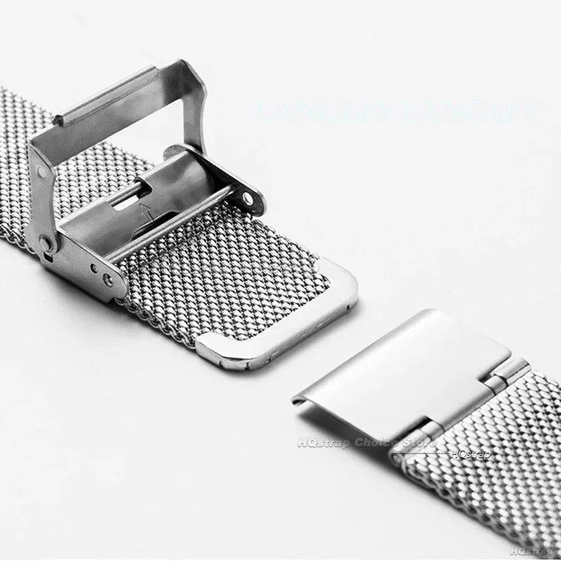 Quick Release Milanese Strap Universal Bracelet for DW  18mm - 24mm 0.6mesh Stainless Steel