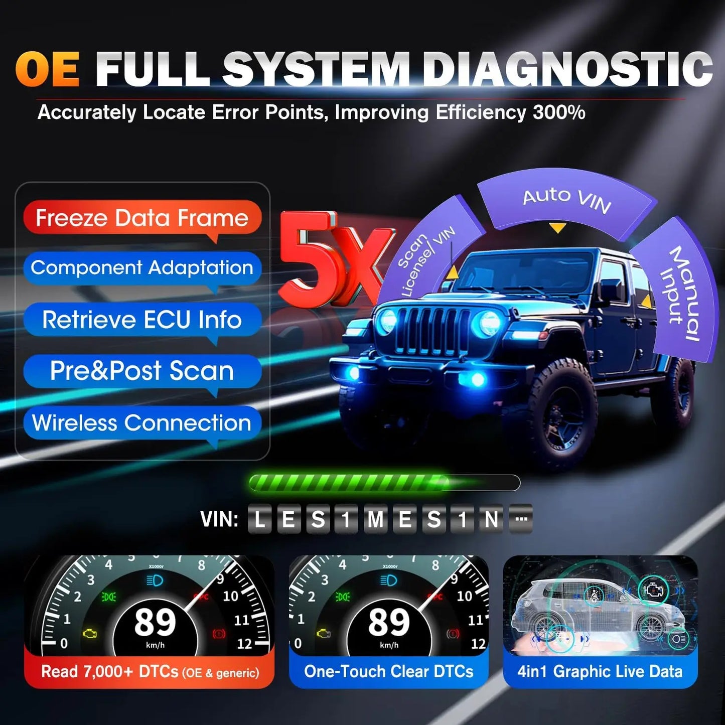 MK900BT MK900-BT Car Bi-directional Diagnostic Tools 40+ Services