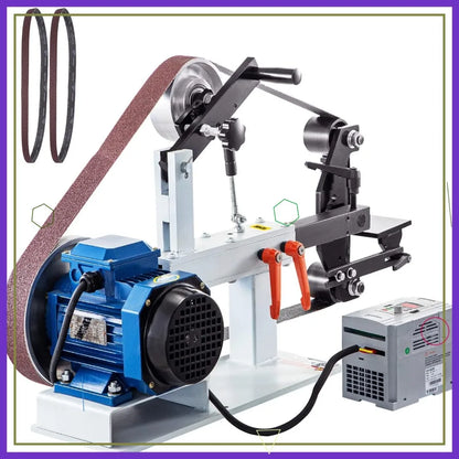 2HP Variable Speed Belt Sander Grinder, & Flat Platen for Knife Making