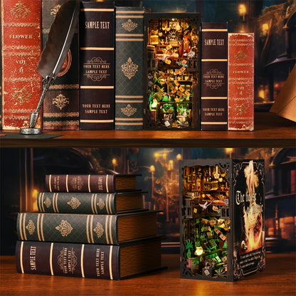 Book Nook Kit Magic House DIY Wooden Puzzle Bookshelf Home Decoration Gifts