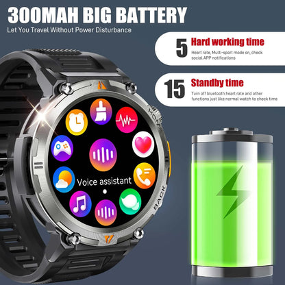 KE3 2025 New Bluetooth smartwatch With Flashlight