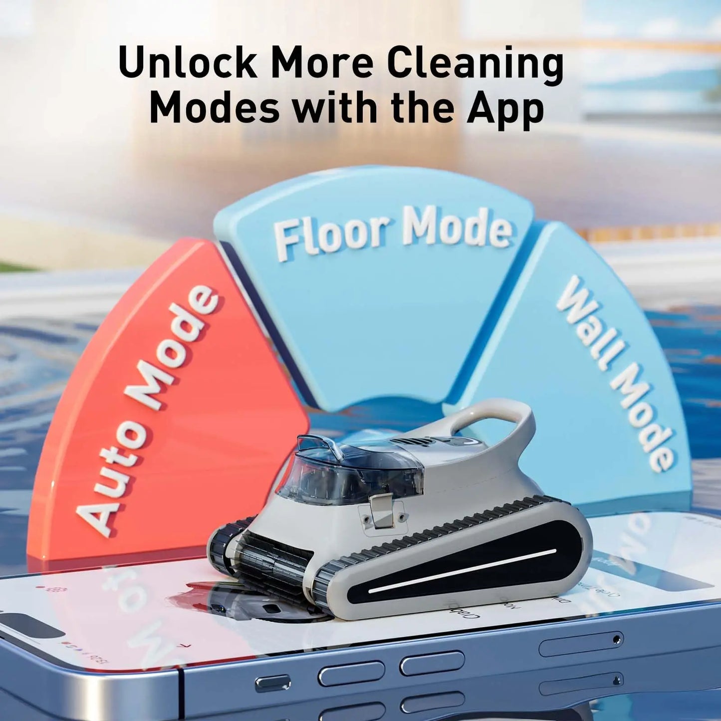 (2025 New)  Pro Cordless Robotic Cleaner, for Inground Pools