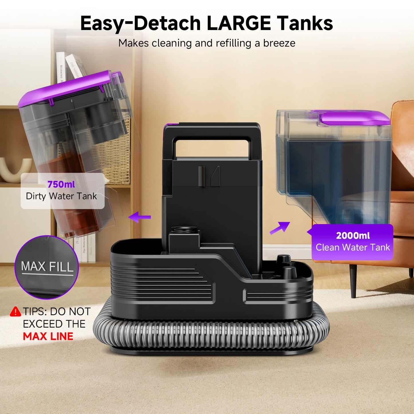 Honki Portable Carpet/ Upholstery Multifunctional Cleaner