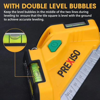 Floor Tile Square Laser Level, Tile Laser Line Projection with Aluminum Magnetic Base