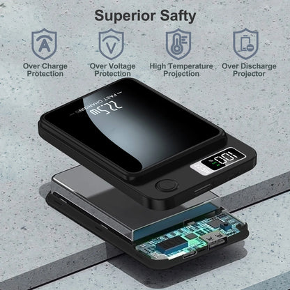 Portable Magnetic LED Digital Fast Charging Power Bank