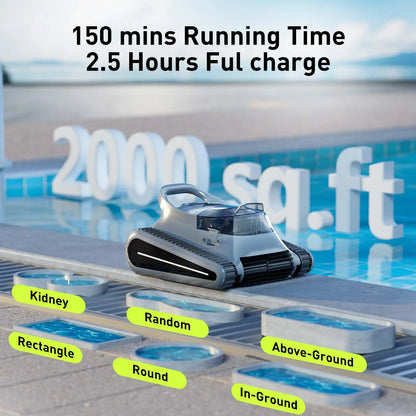 (2025 New)  Pro Cordless Robotic Cleaner, for Inground Pools