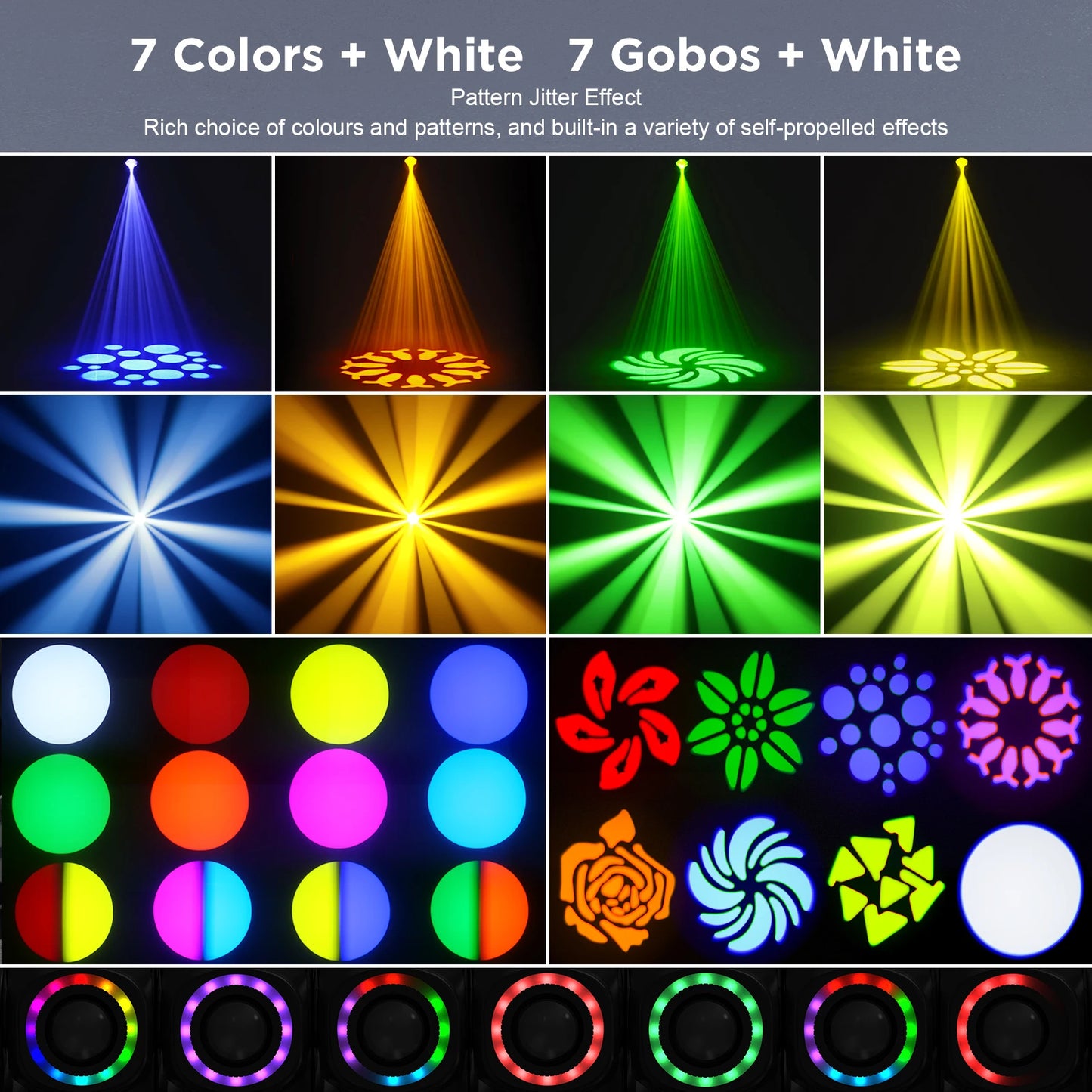 LED Rotating Beam Stage Light