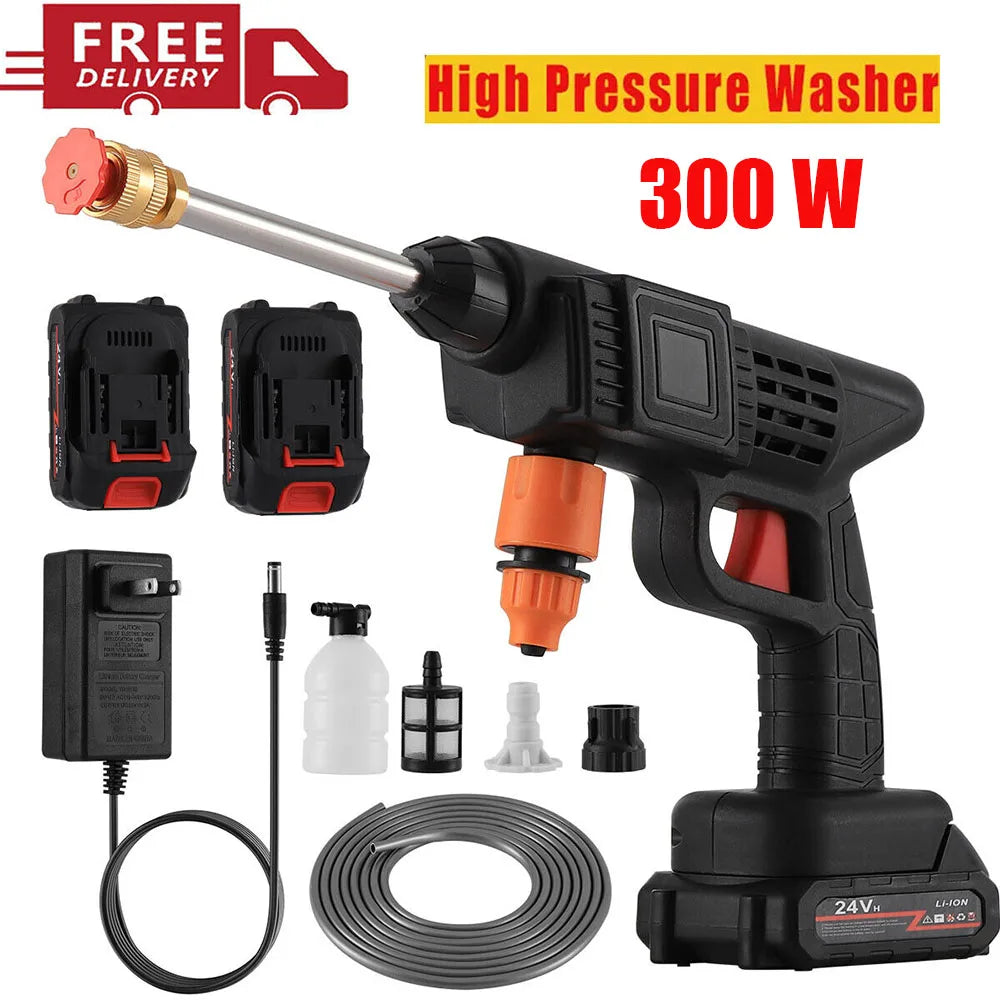 Cordless High Pressure Car Washer with Foam Generator for Home or Construction