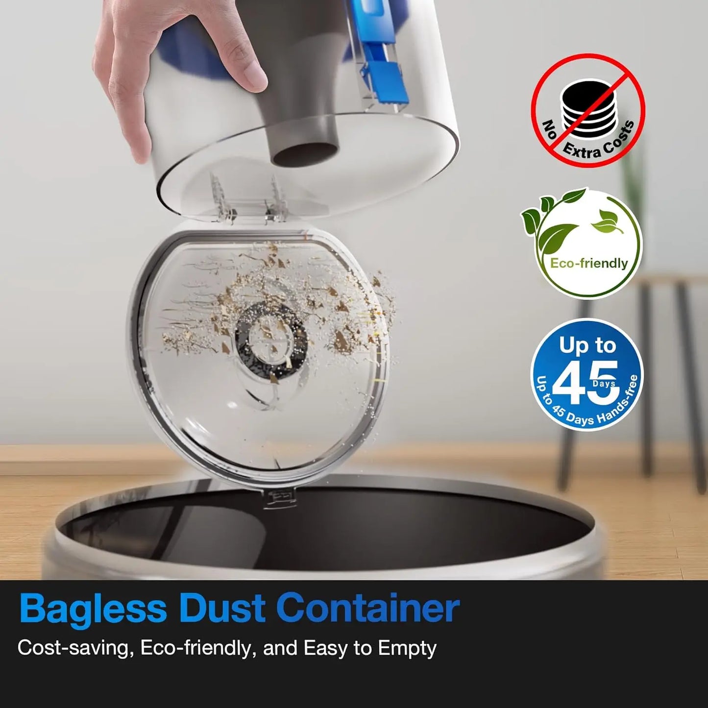 Self-Emptying Robot Vacuum and Mop, Tangle-Free for Pet Hair, Smart Mapping