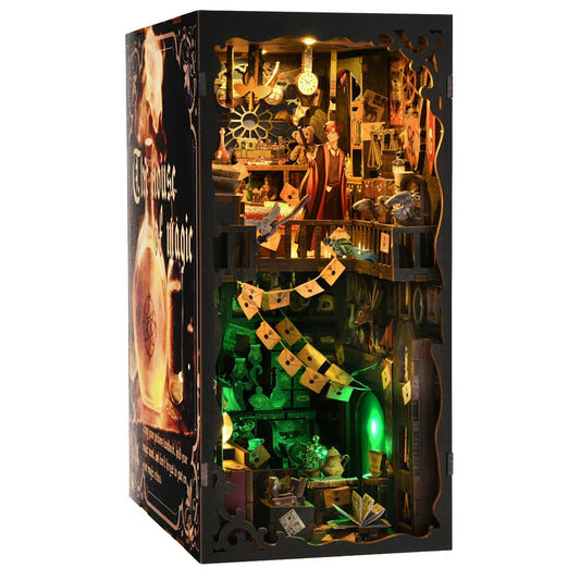 Book Nook Kit Magic House DIY Wooden Puzzle Bookshelf Home Decoration Gifts
