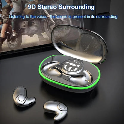Invisible Sleep Bluetooth IPX5 Waterproof Earbuds Touch Control Headsets