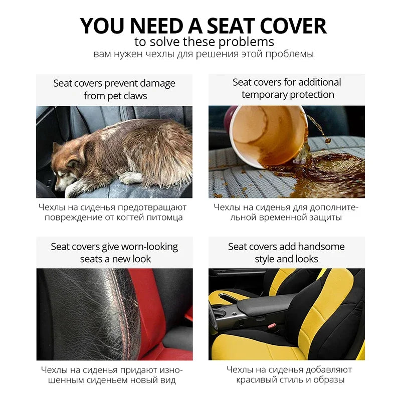 Universal Sporty Car Seat Protector/Covers Set  Fit Most Cars