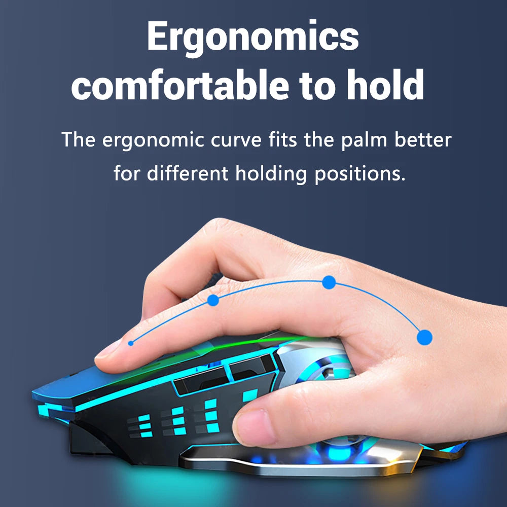 Rechargeable Wireless Bluetooth Gaming Computer Mouse