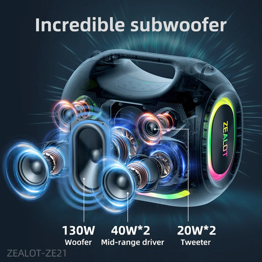 ZE21 250W Big Power Wireless Bluetooth Speaker