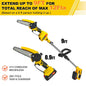 Cordless 2-in-1 Pole Saw And Mini Chainsaw 6-Inch for Trimming And Cutting