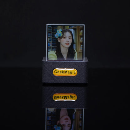 Crystal Cube Holographic Photo Display, Smart Weather Station & Digital Clock
