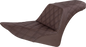 SADDLEMEN Step-Up Seat - Full Lattice Stitch - Brown - FLS 812-26-175BR