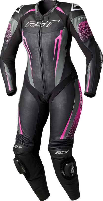 IN STOCK RST Women's tractech EVO D30 Suit Black/Pink Leather SM 556-3706110