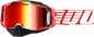 Armega Snowmobile Goggle Red W/ Red Mirror Lens