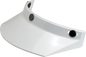 BILTWELL Moto 3-Snap Visor - White 2002-562