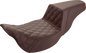 SADDLEMEN Step-Up Seat - Extended Reach - Front Lattice Stitch - Brown - FL '08-'23 808-07B-172BREX
