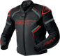 RST S1 D3o Leather Jacket Blk/Gry/Red Xl 556-3605446
