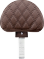 SADDLEMEN Driver's Backrest - Lattice Stitched - Brown 11567BLS