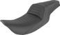 SADDLEMEN Slim Roll & Pleat Seat - Black 897-06-161