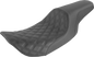 SADDLEMEN Profiler Seat - Front Lattice/Rear Smooth - Black - FLHR/X 897-06-149
