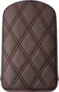 SADDLEMEN Sissy Bar Pad - Lattice Stitched - Brown 41145
