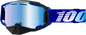 Armega Snowmobile Goggle Blue W/ Blue Mirror Lens
